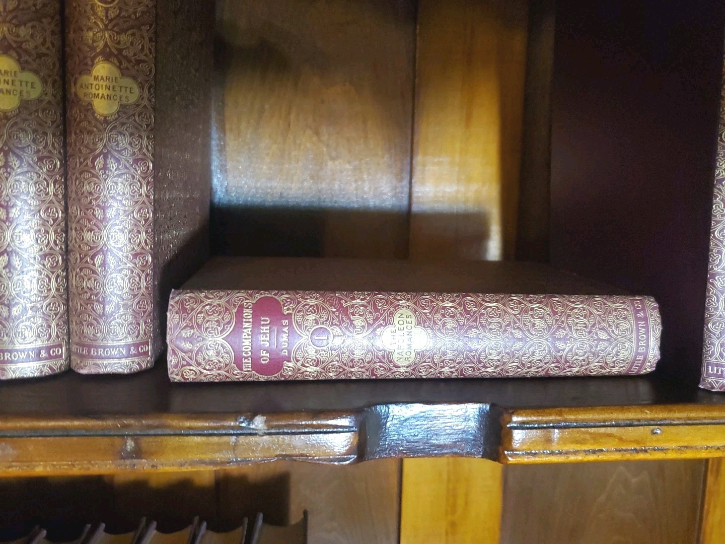Volume Set Alexandre Dumas Up To 40 Books Fine Binding 1800s Red Gold Beautiful
