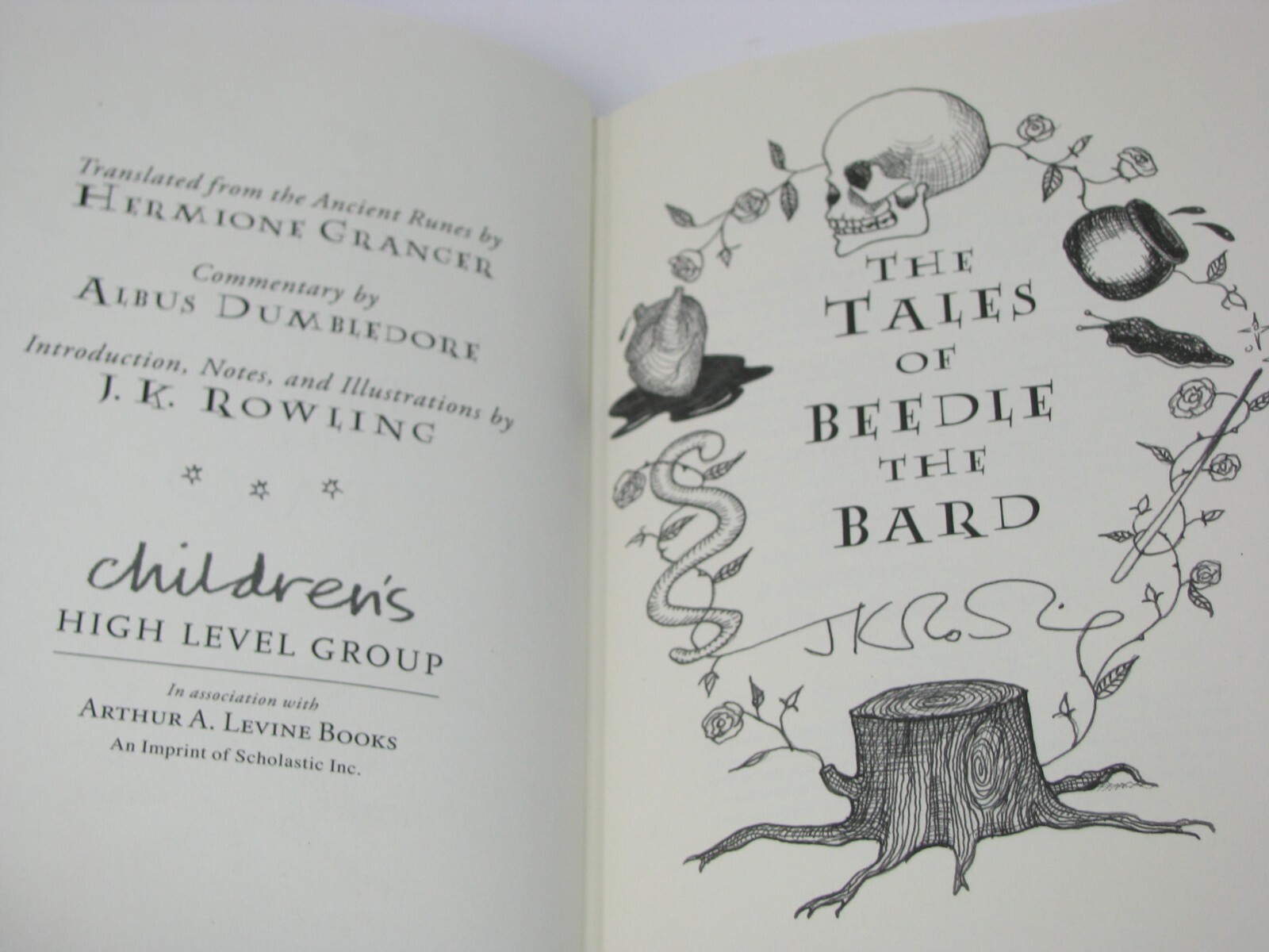 Beautiful Harry Potter The Tales of Beedle The Bard Hardcover 1st, 1st