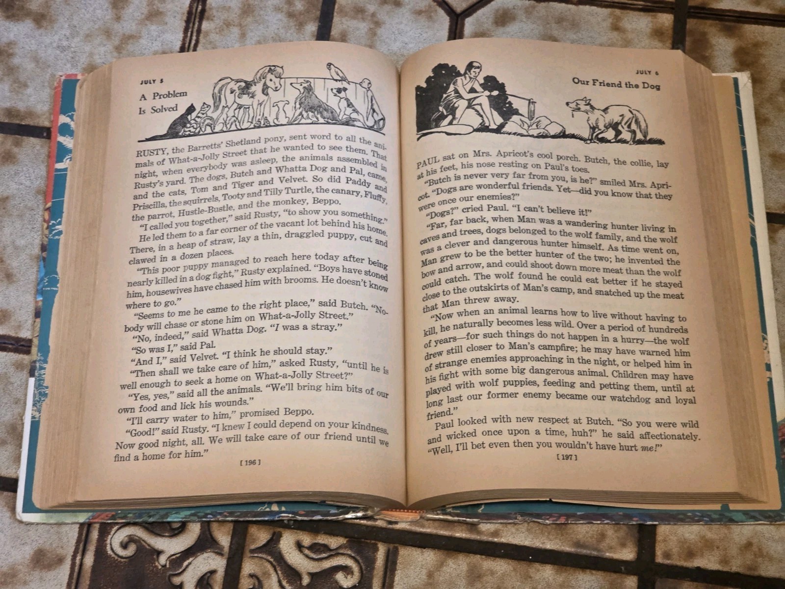 365 Bedtime Stories Nan Gilbert 1955 Hardcover VINTAGE Kids Storybook ’50s USA