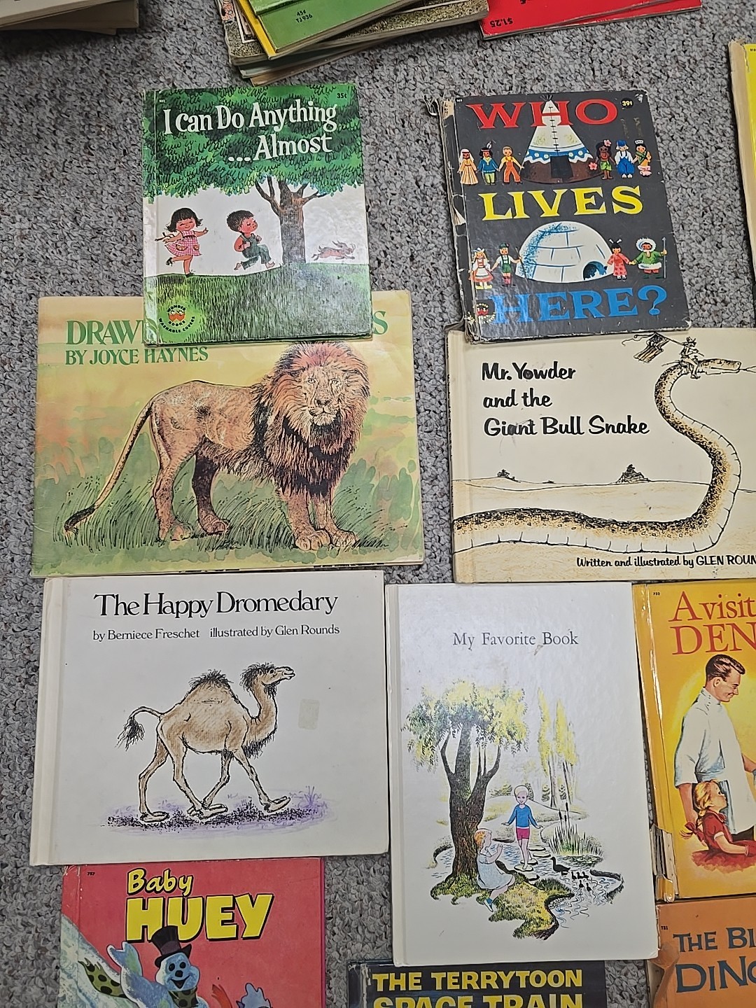 Lot of 18 Vintage Mixed Authors Read Along Hardcover Children’s Story Books