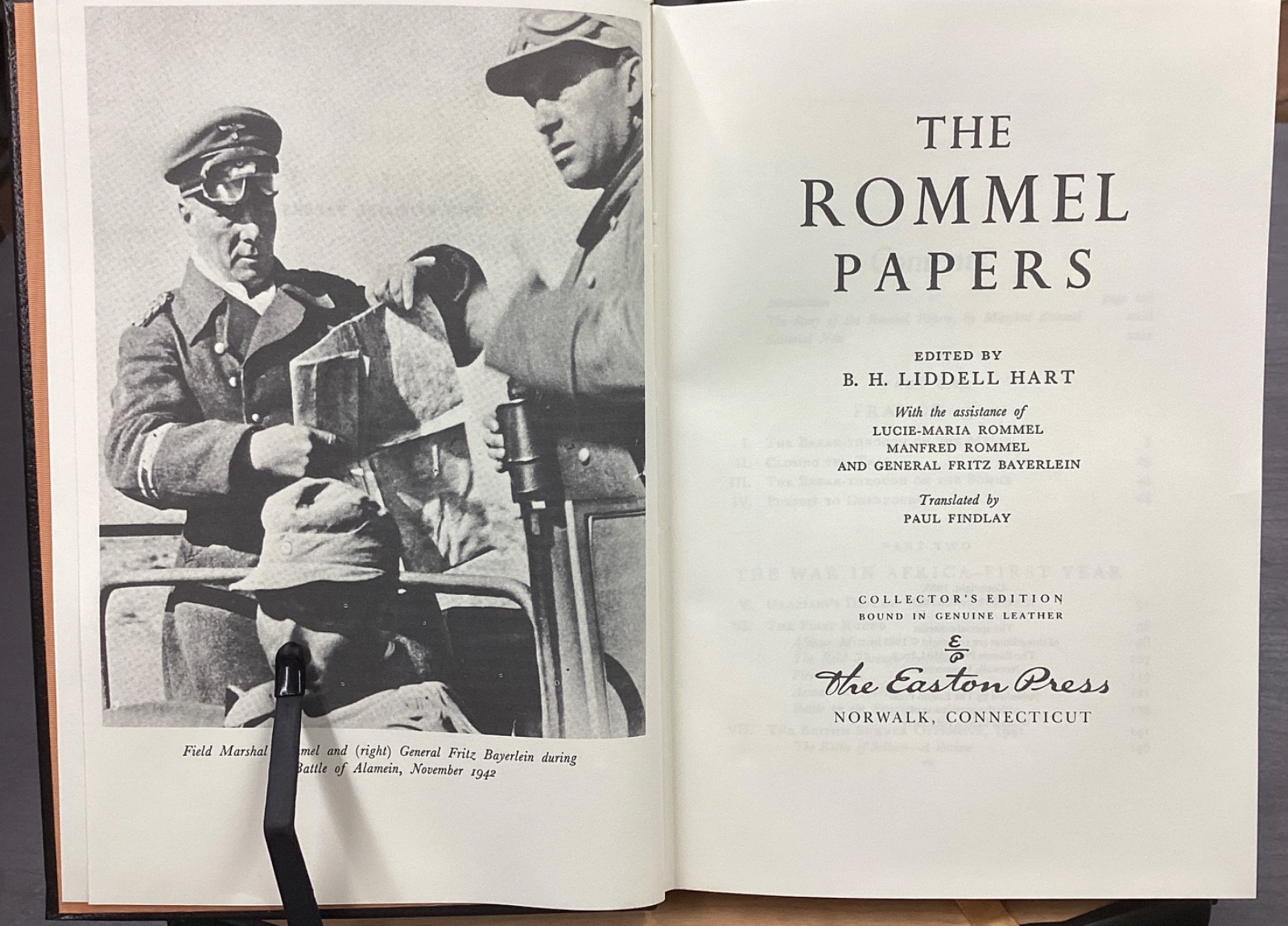 1988 The Rommel Papers: Erwin Rommel Edited by B. H. Liddell Hart Easton Press