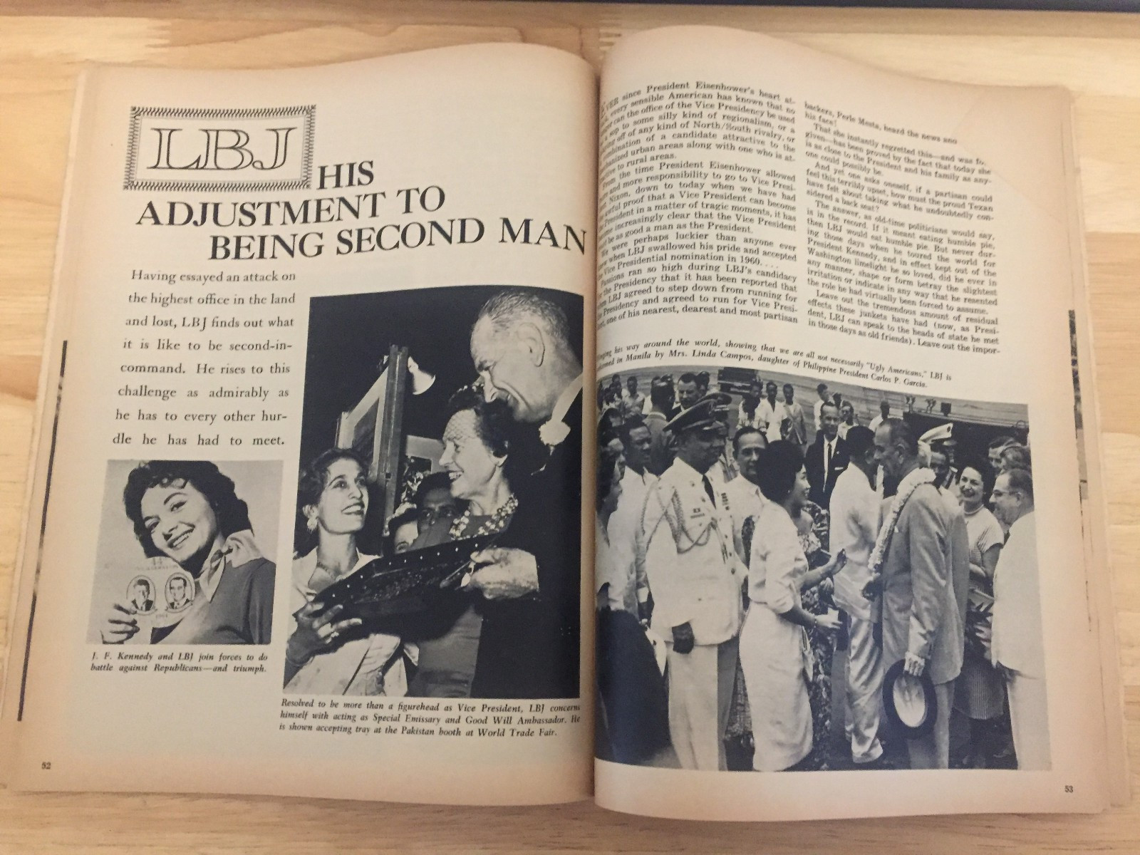Vintage 1964 The Johnson Story Magazine Lyndon B Johnson LBJ President & Family