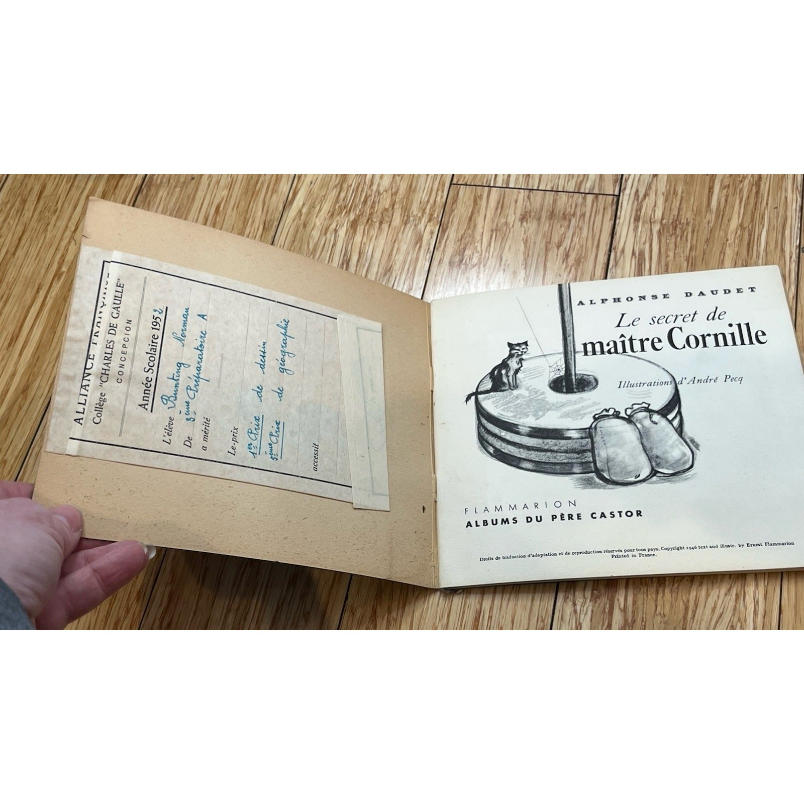 LE SECRET DE MAÎTRE CORNILLE ALBUM DU PÈRE CASTOR ALPHONSE DAUDET 1946 PB