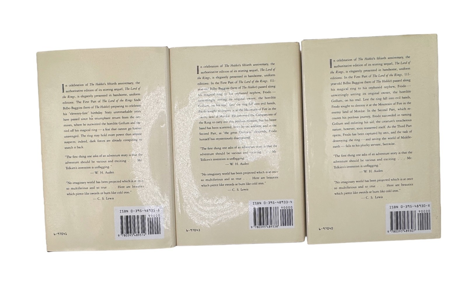 Lord of the Rings Vintage Box Set by J.R.R. Tolkien – 2nd edition NEAR MINT
