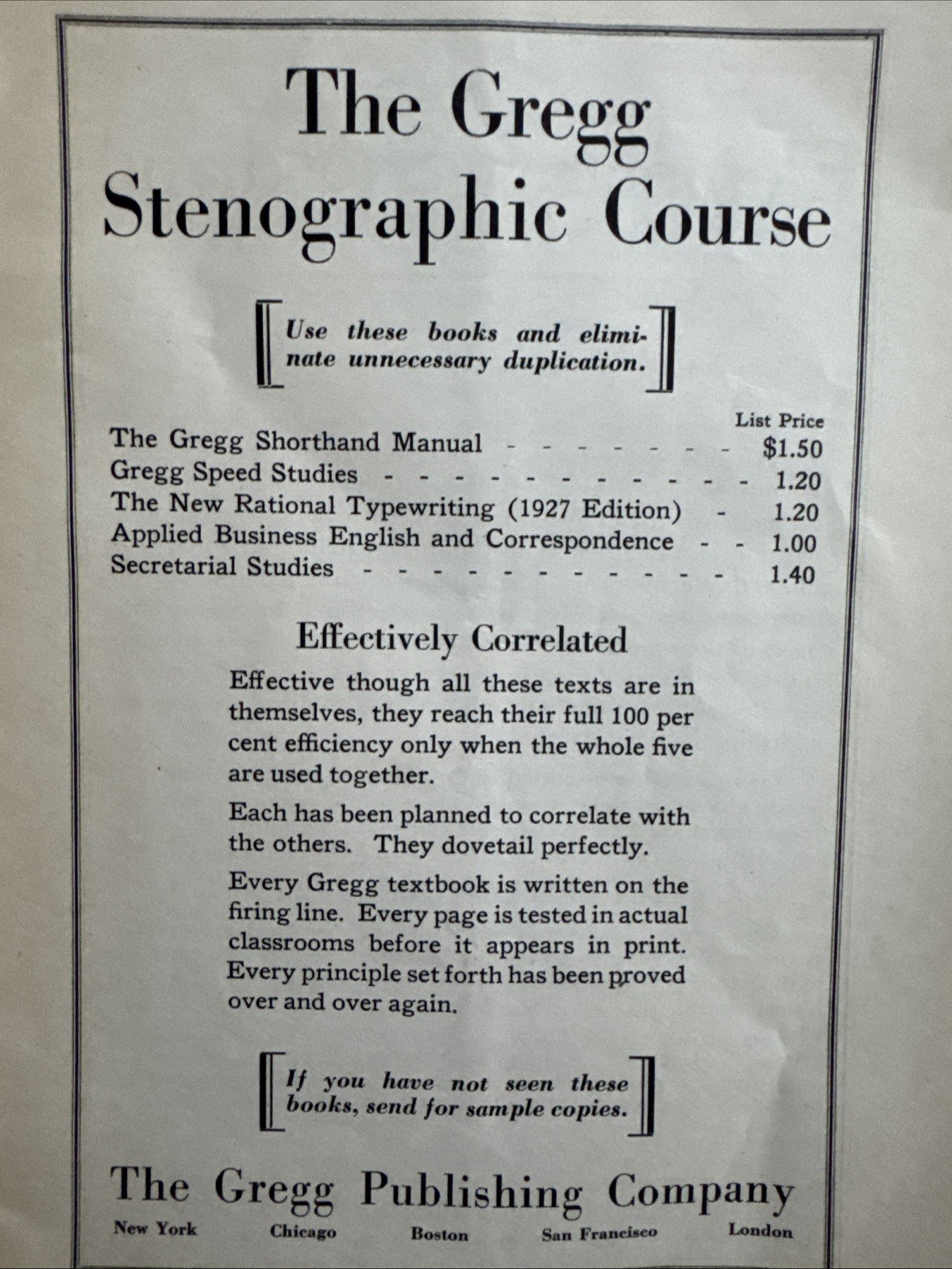 1927 The American Shorthand Teacher Subjects Typing Gregg Speed Tests
