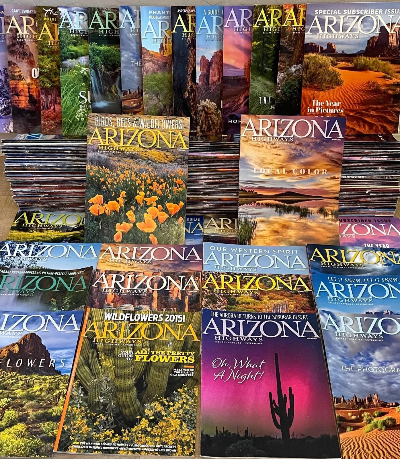 10X Arizona Highways Magazine 2000+ Random Bundle-Scrapbooking Vision Boards Art