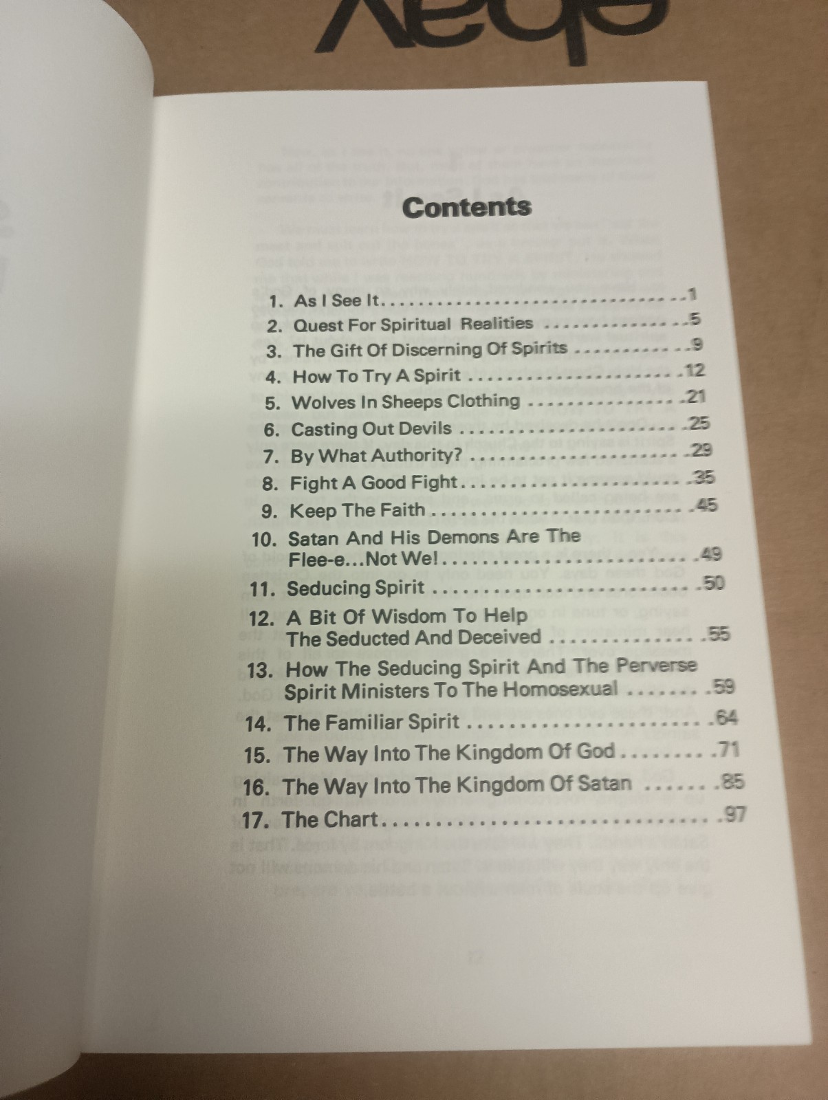 How to Conduct Spiritual Warfare As I See It by Mary Garrison 1980