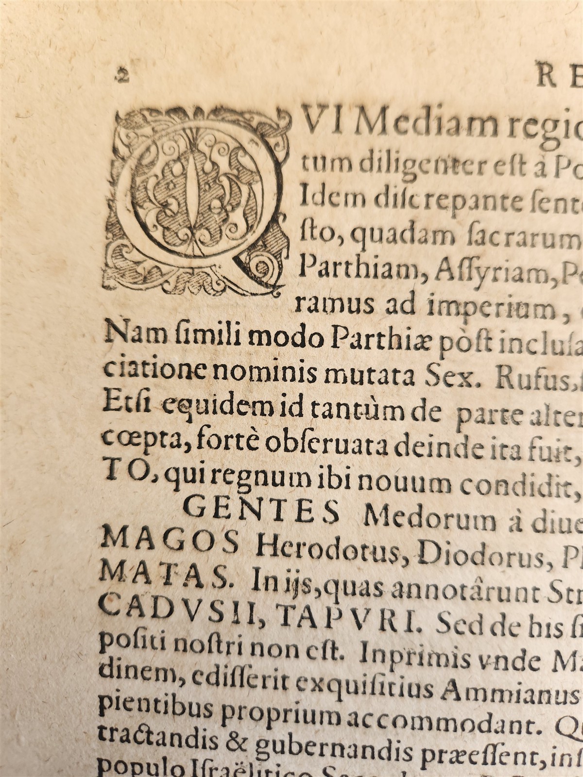 1595 HISTORY OF KINGDOM of MEDES & PERSIANS 16th century folio ANTIQUE