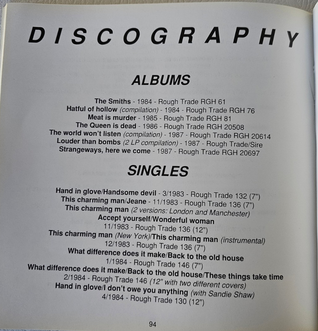 OOP Vtg SMITHS 1982-1987 BILINGUAL LYRIC BOOK Illus ITALIAN ENG +LIVE MINI-CD