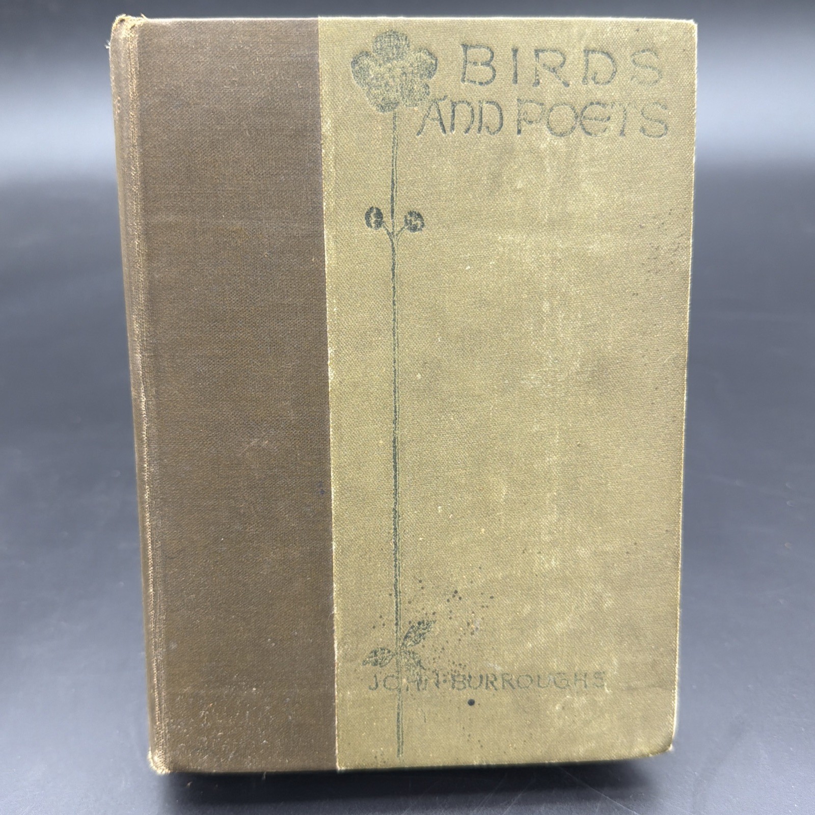 1893 Birds and Poets With Other Papers by John Burroughs Antique Book Poetry Old