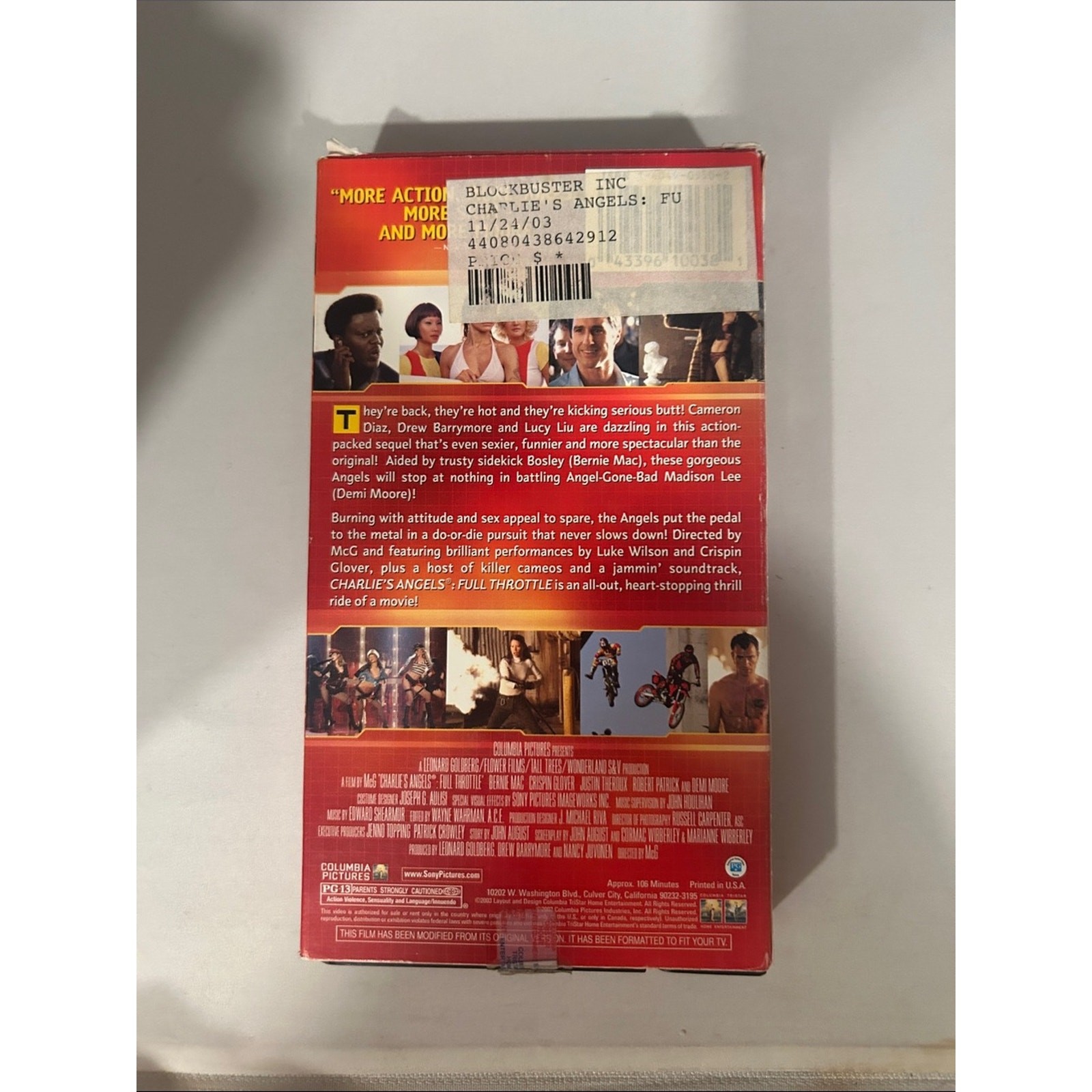 Charlie’s Angels: Full Throttle DVD – Orange/Black Cover