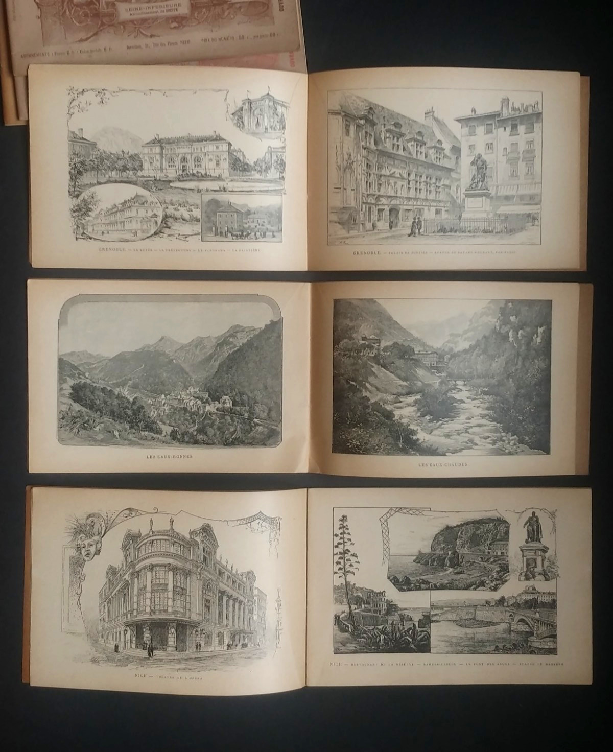 Antique FRANCE ALBUM Periodicals 1890s French A. Karl
