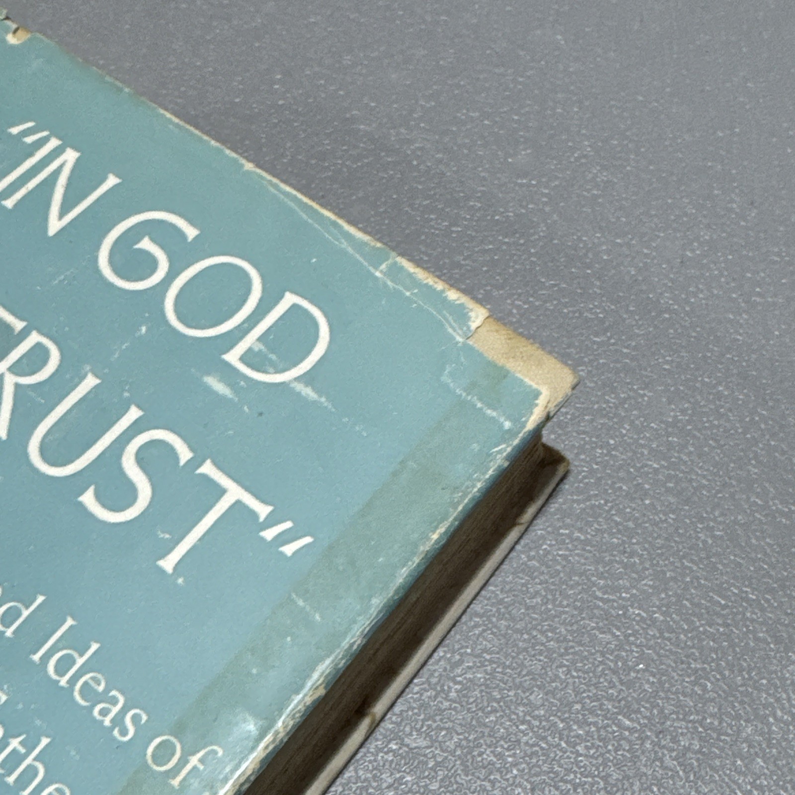 Vintage ** 1958 – IN GOD WE TRUST *** Fine 1st Edition HC/DJ Book Norman Cousins