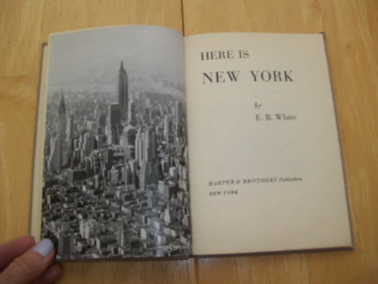 “Here is New York” by E. B. White 1949 Vintage Hardcover Book 1st Edition