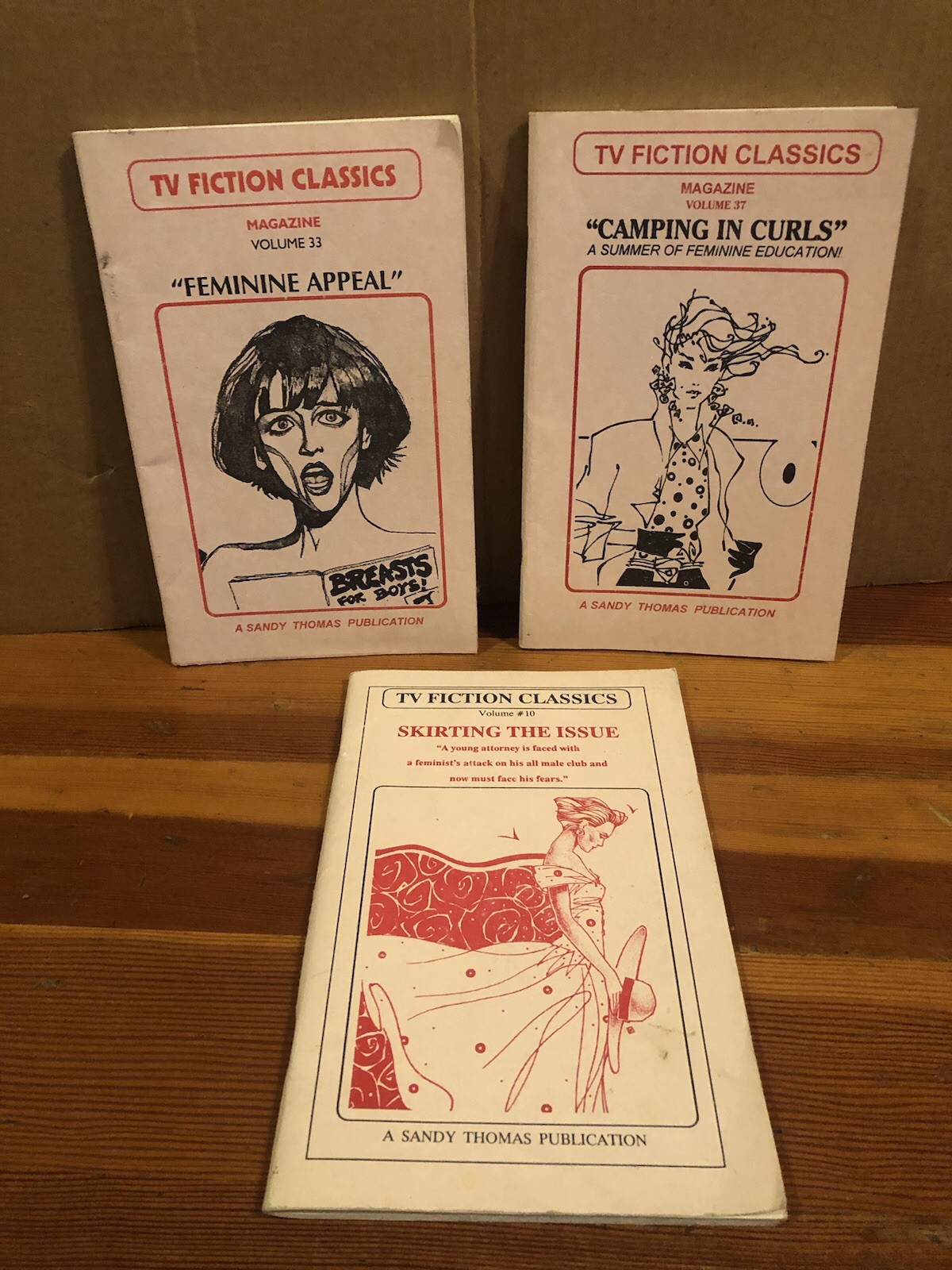 3 Vtg 1989-1995 Transvestite Fantasy Novels Trans Books LGBTQ Sandy Thomas