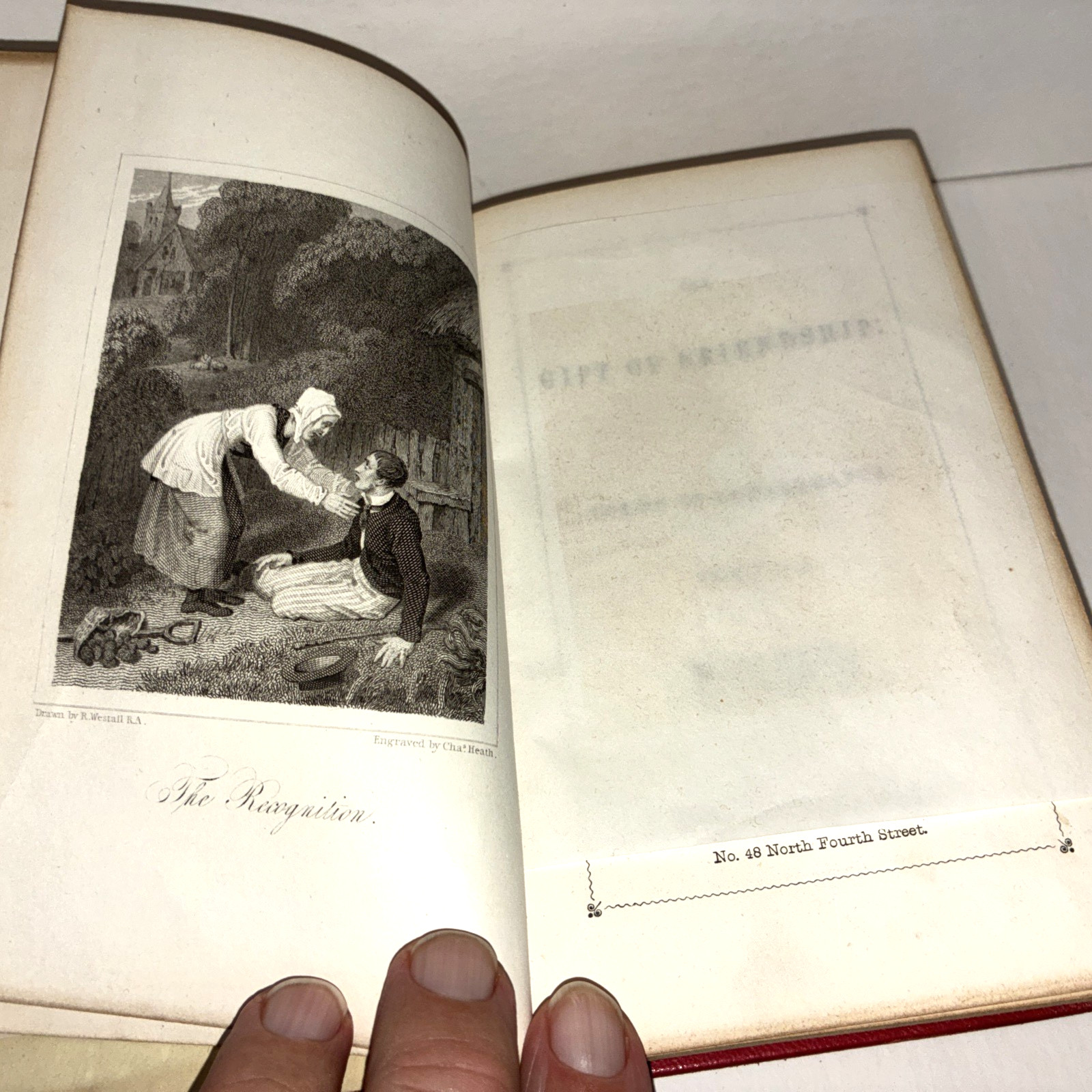 1851 The Gift of Friendship Rare Illustrated Gift Book HC
