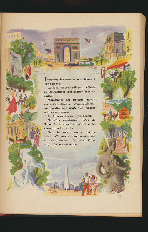 France 1944 First Edition Over 300 Charming Illustrations + Over 24 Color Maps
