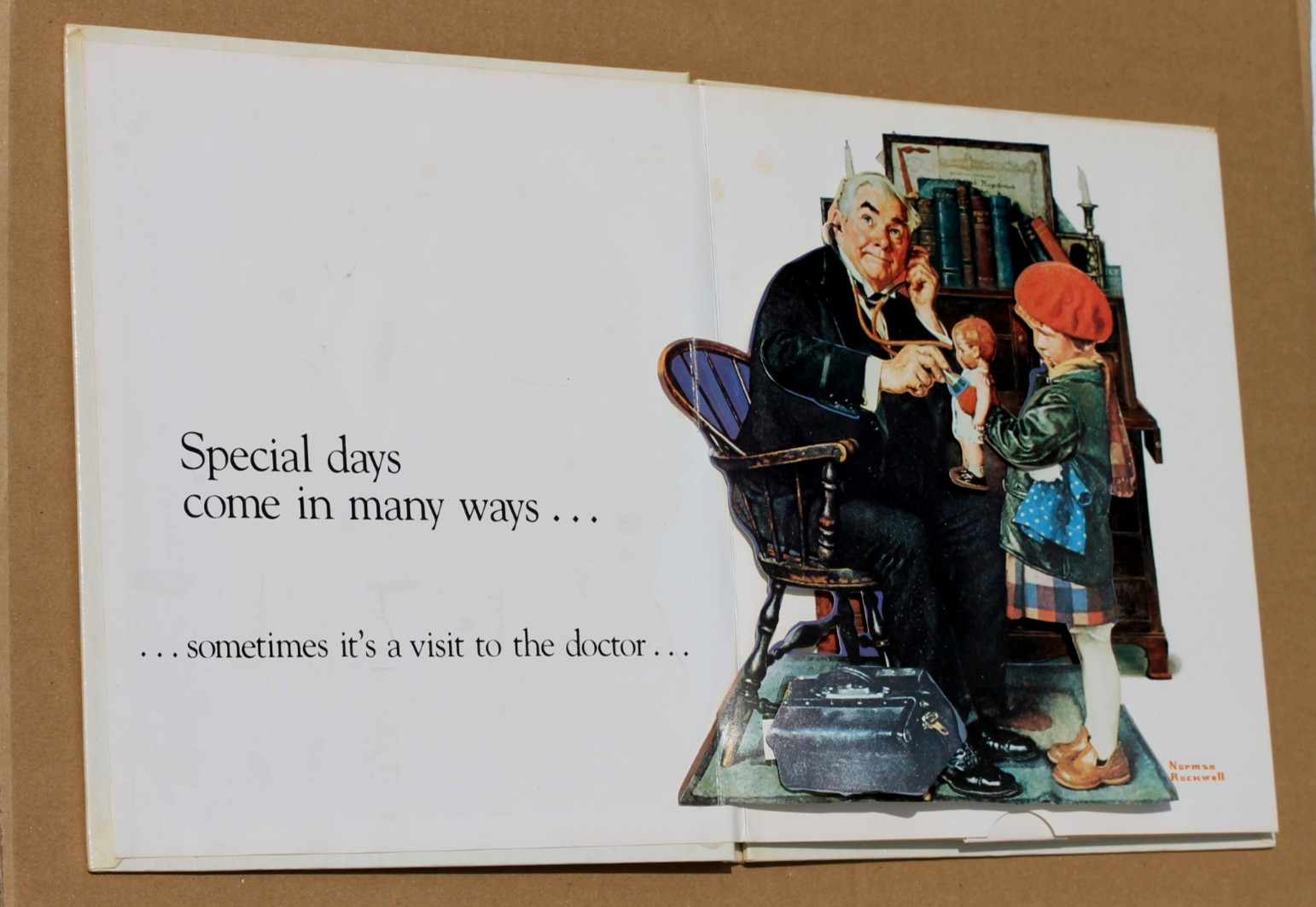 NORMAN ROCKWELL SPECIAL DAYS COME TO LIFE pop up book 1987 hardcover – Very Good