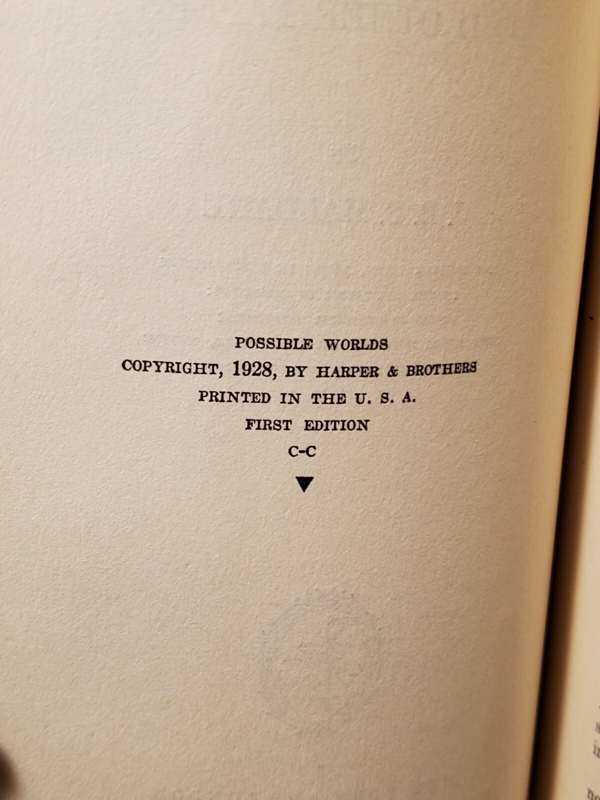 Possible Worlds by J. B. S. Haldane ~ STATED 1ST EDITION 1928 WITH JACKET!