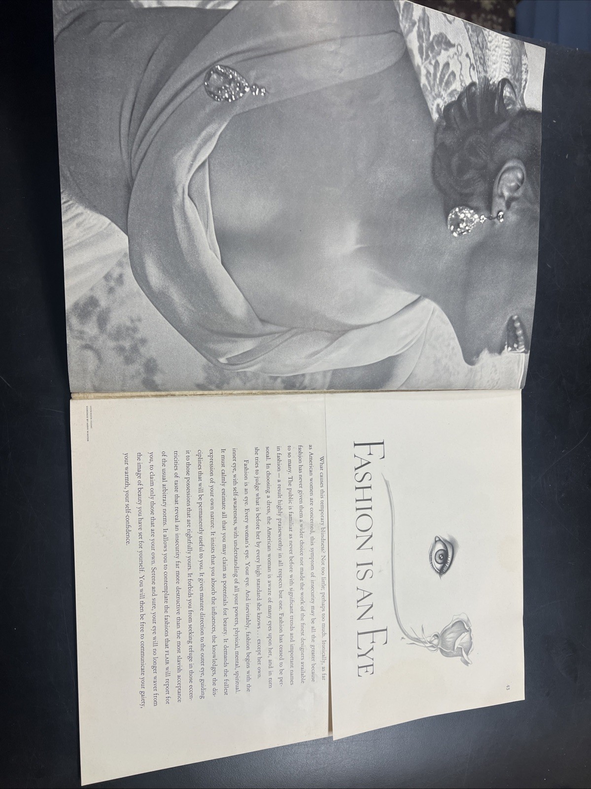 Vtg FLAIR MAGAZINE February 1950 First Issue Oversize Fashion Advertising Book