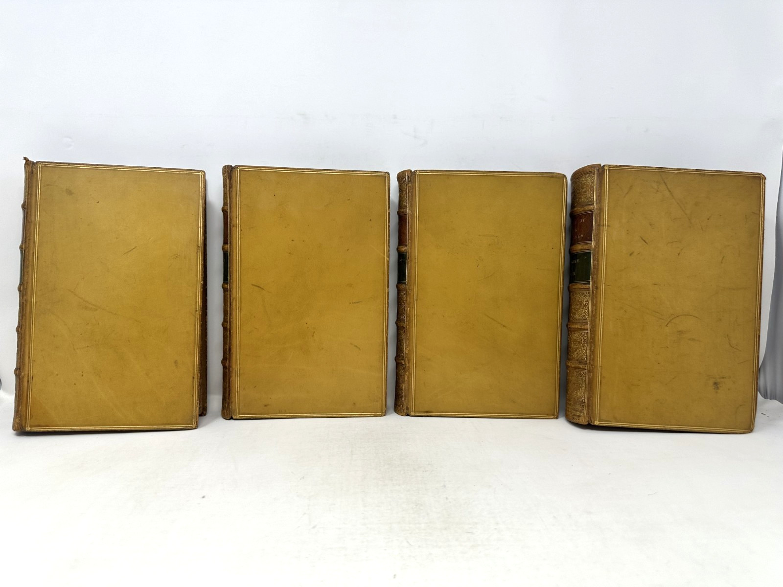 Antiquarian 1880 A HISTORY OF OUR TIMES 4-Vol Fine Calf Leather Binding Gilt