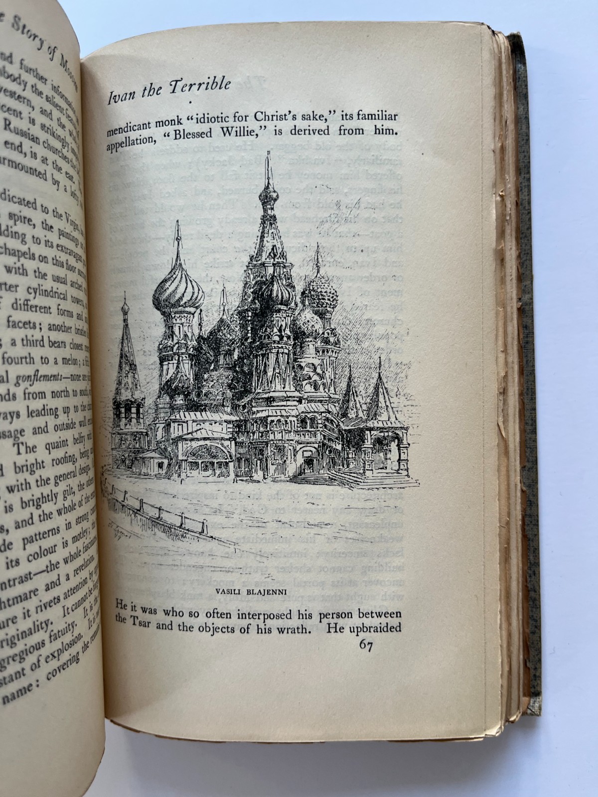 1900 Medieval Towns: The Story of MOSCOW, antique book illustrated map Russia