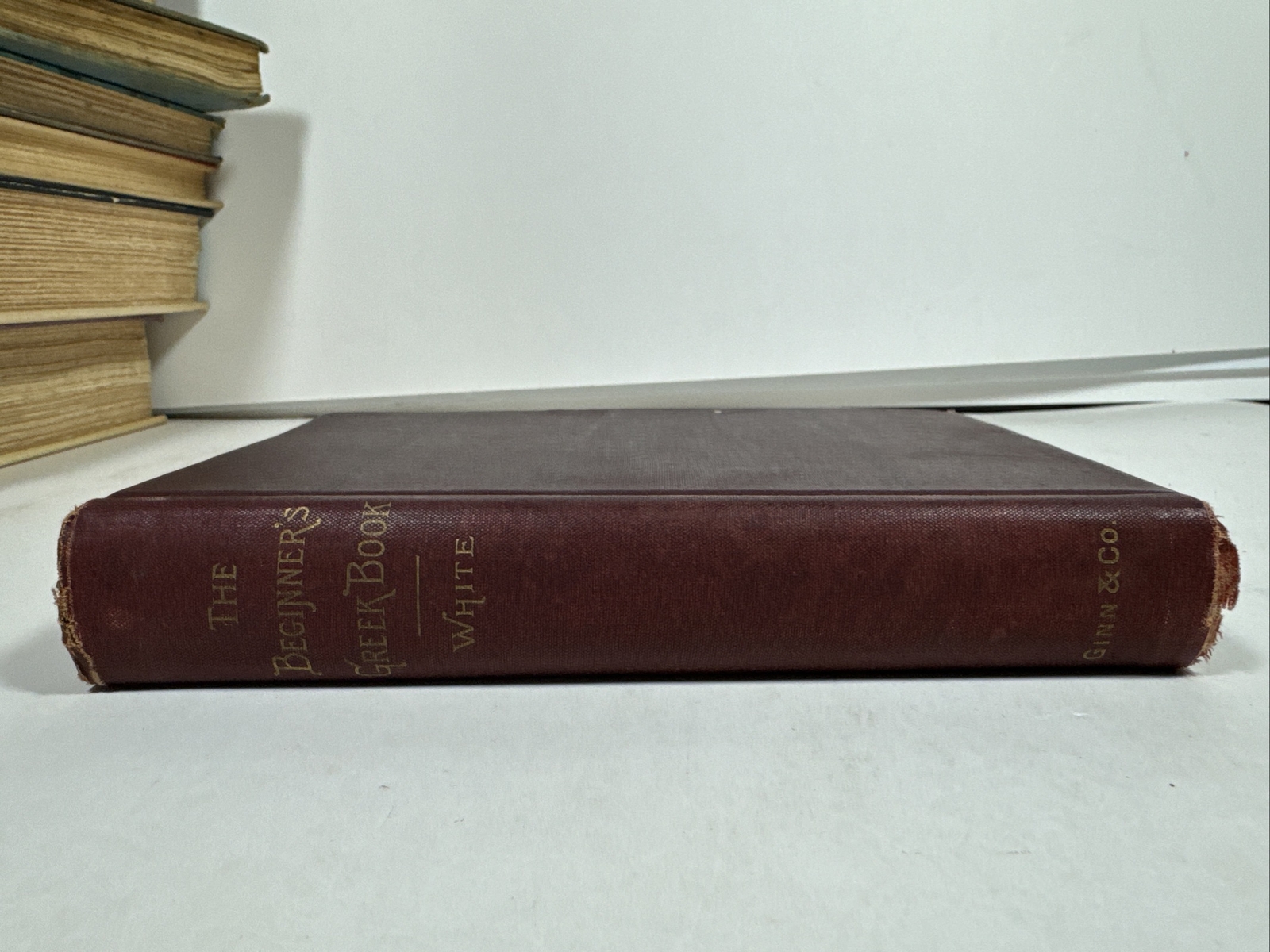 1895 The Beginner’s Greek Book by WHITE, classical ancient Greece language learn
