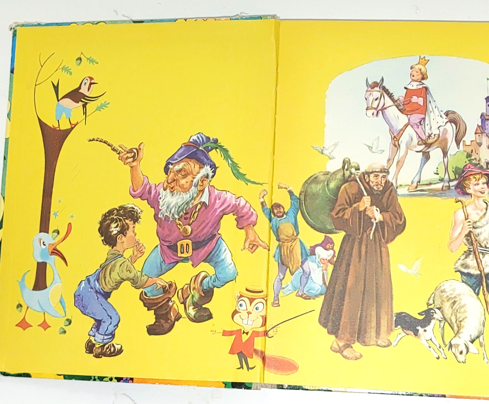 VTG My Book Of Fairy Tales And Fables HC Brown Watson Romania BW-FF2 Price Tag