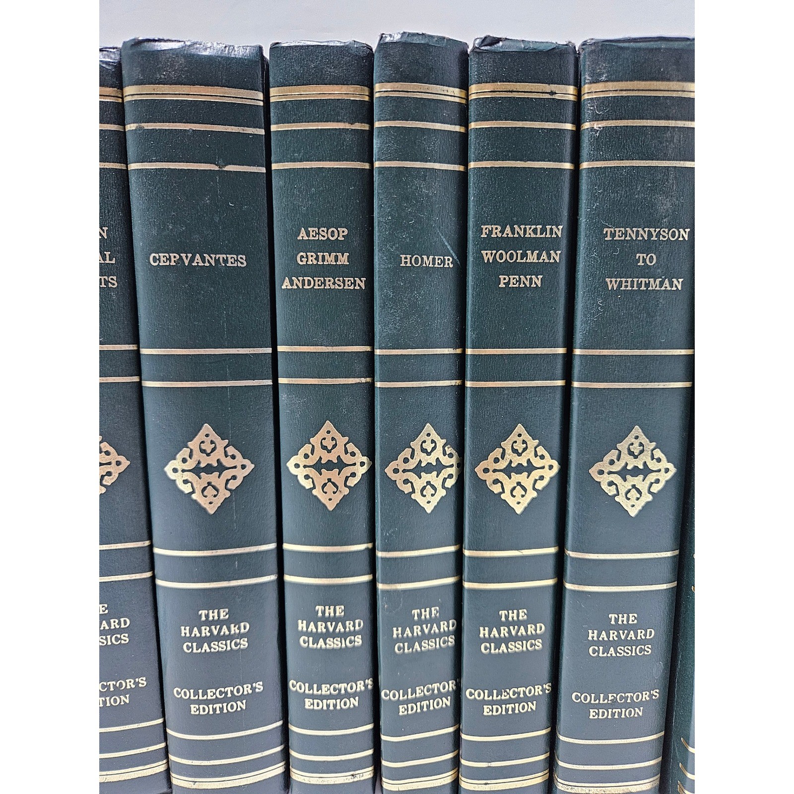 Harvard Classics Collector’s Edition Book Set Grolier Green Faux Leather 11 Book