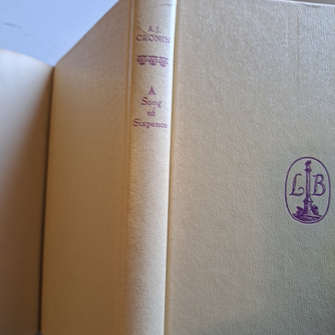A Song Of Sixpence, AJ Cronin💥1964 HC DJ BCE Little Brown & Co 224 Pages