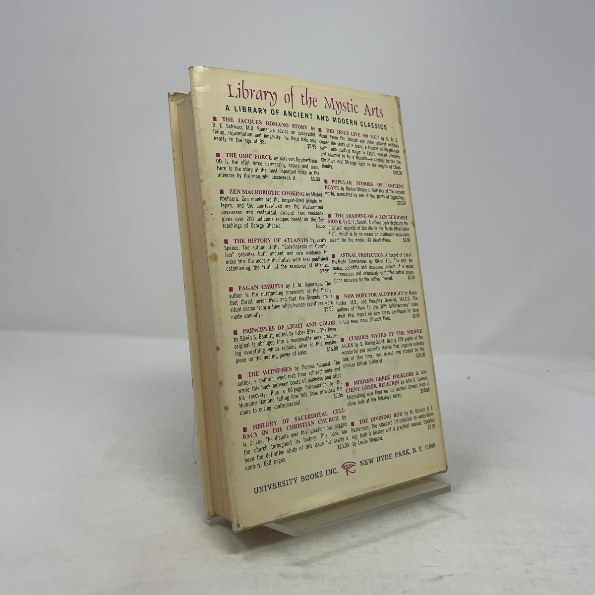 The Diary of a Drug Fiend by Aleister Crowley HC First Thus Very Good 1970