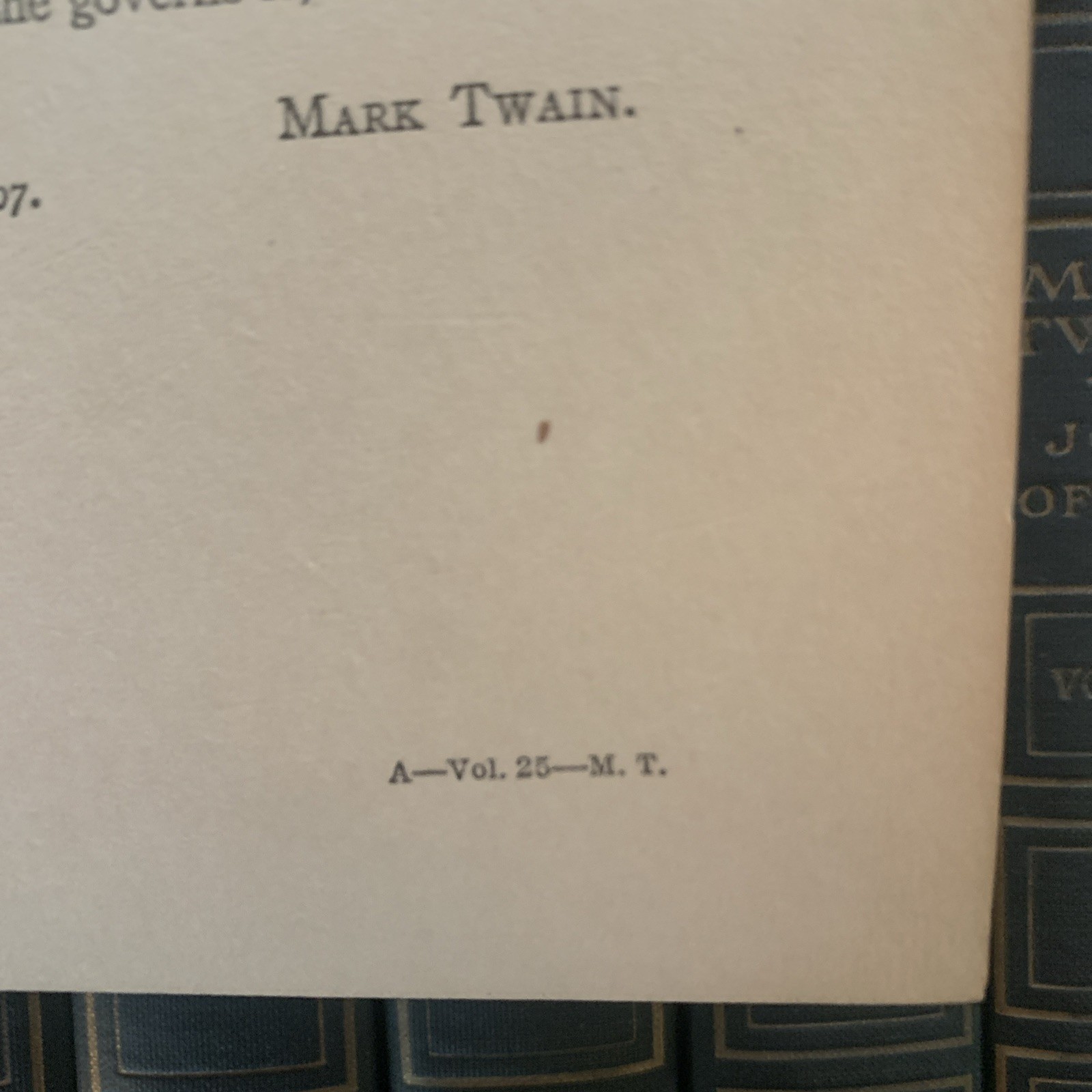Mark Twain: Author’s National Edit. 25-Volume Antique Set Collier Harper Bros