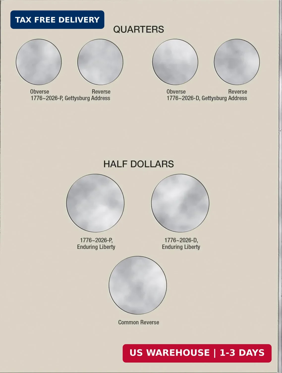 H.E. Harris® Coin Folder – United States 250th Anniversary Collection: 2026