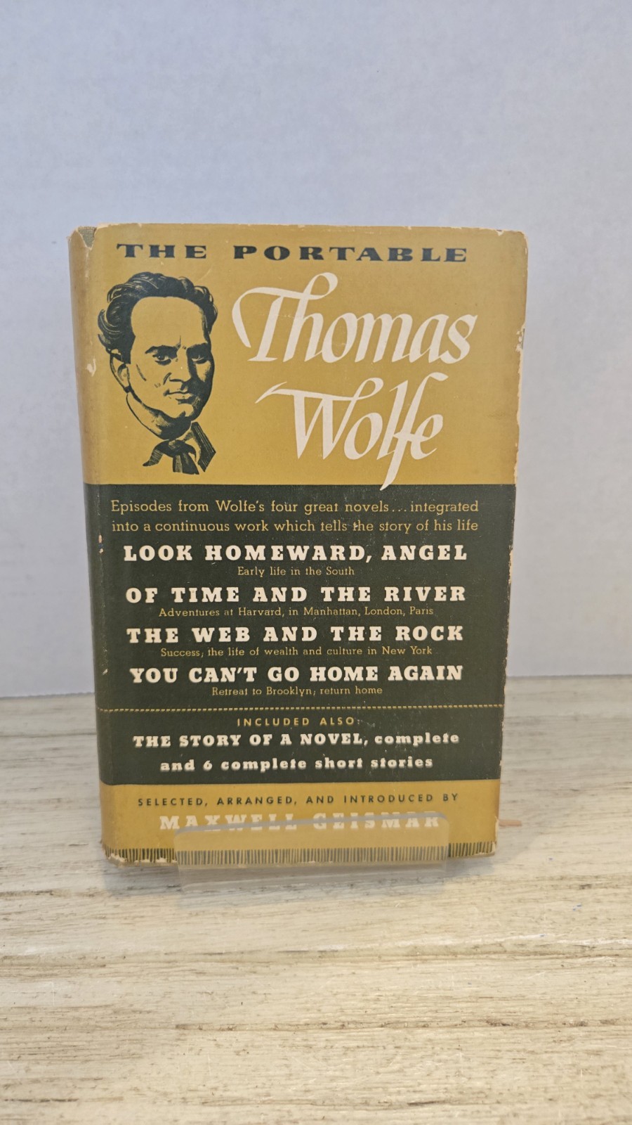 The Portable Thomas Wolfe 1948 Viking Press HC DJ 2nd Printing Maxwell Geismar