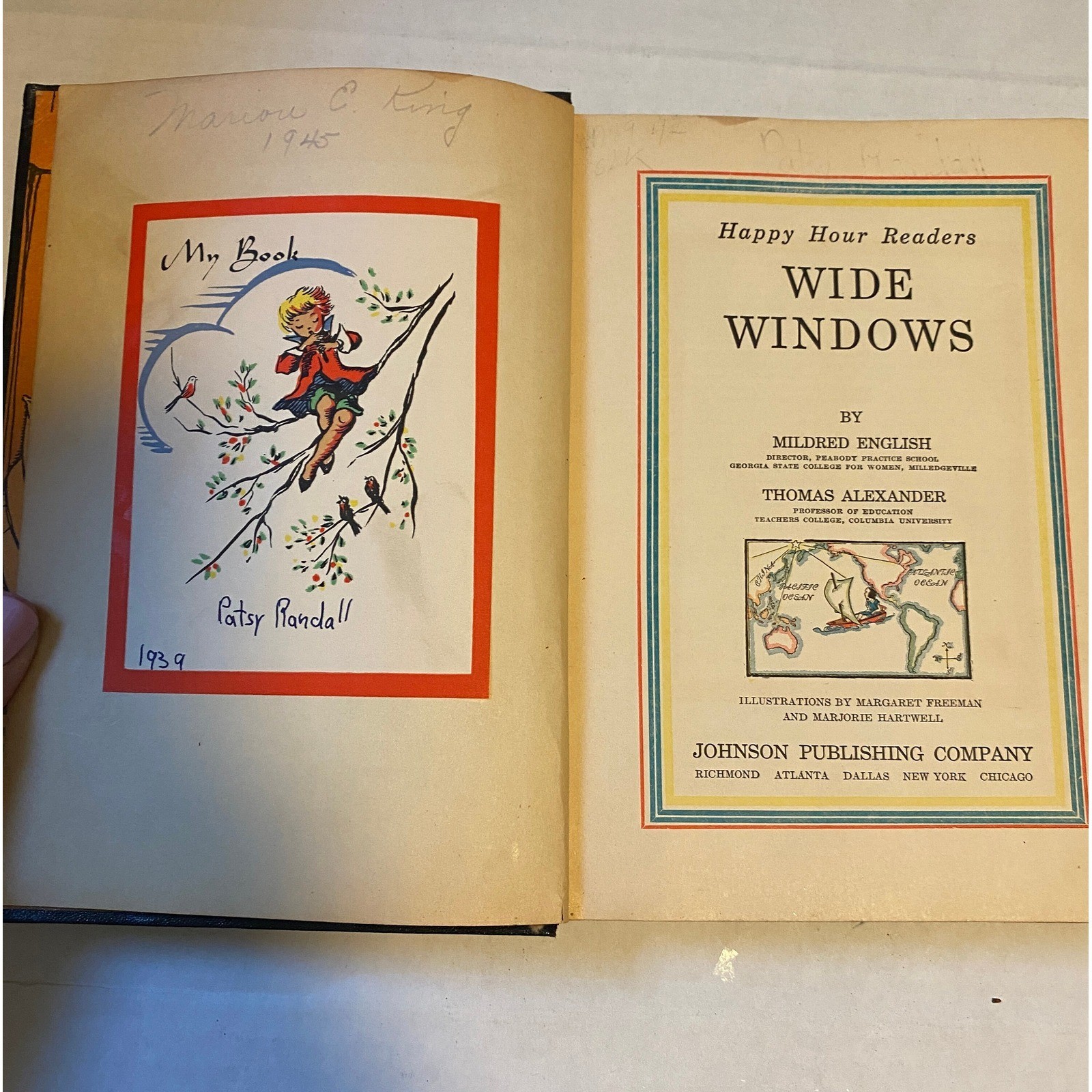 Wide Windows Happy Hour Reader 1935 Childrens Book