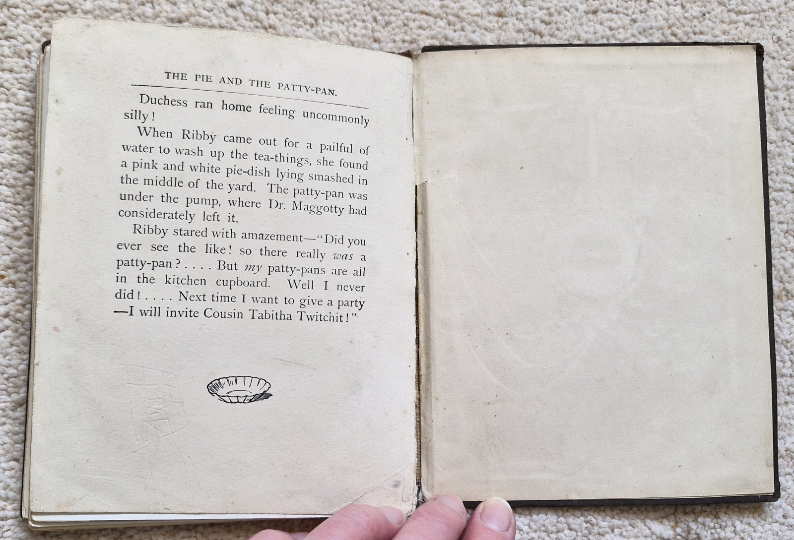 The Pie And The Patty-Pan By Beatrix Potter, 1st Edition, 1905, Frederick Warne