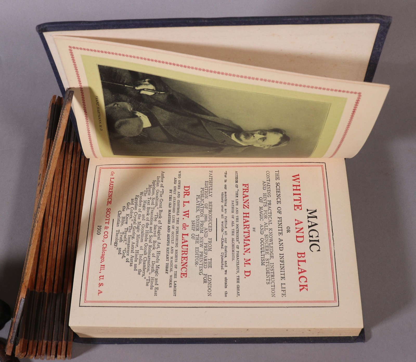 Franz Hartmann Magic White and Black 1910 de Laurence Occult Theosophy