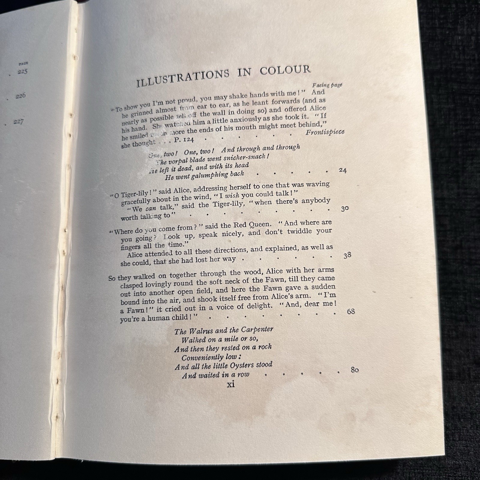 1934 Through The Looking Glass Lewis Carroll Macmillan Hardback SPARES REPAIR
