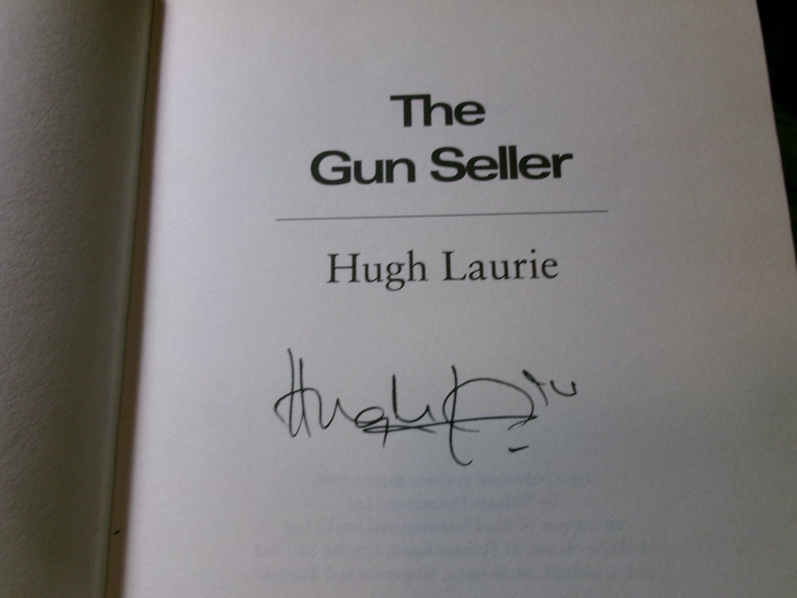 Hugh Laurie The Gun Seller 1st ed UK HC Fine / Fine