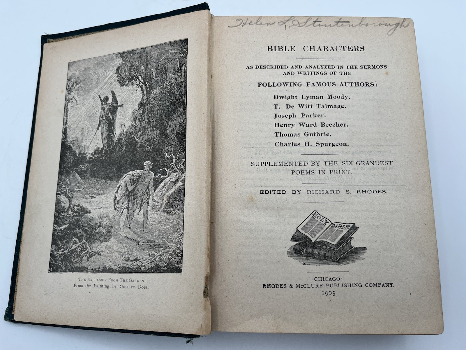 Bible Characters 1905 Rhodes McClure Gustave Doré Illustrated Christian Sermons