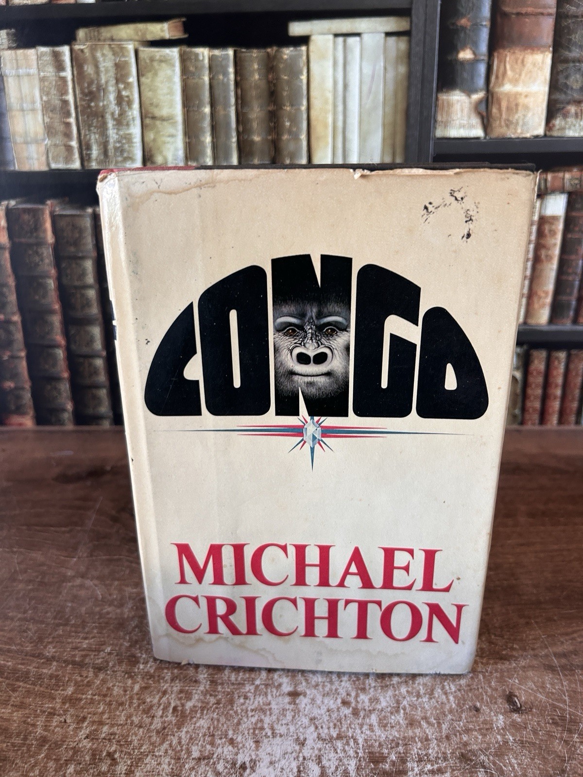 CONGO Michael Crichton 1980 First Trade Edition First. ACCEPTABLE