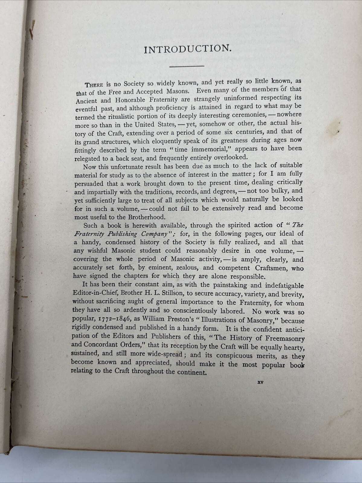 History Of Freemasonry And Concordant Orders Book Henry Stillson William H.1916