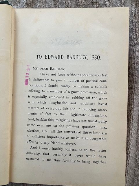 Verses on Various Occasions Newman 1903 Longmans HC Library Copy Poetry