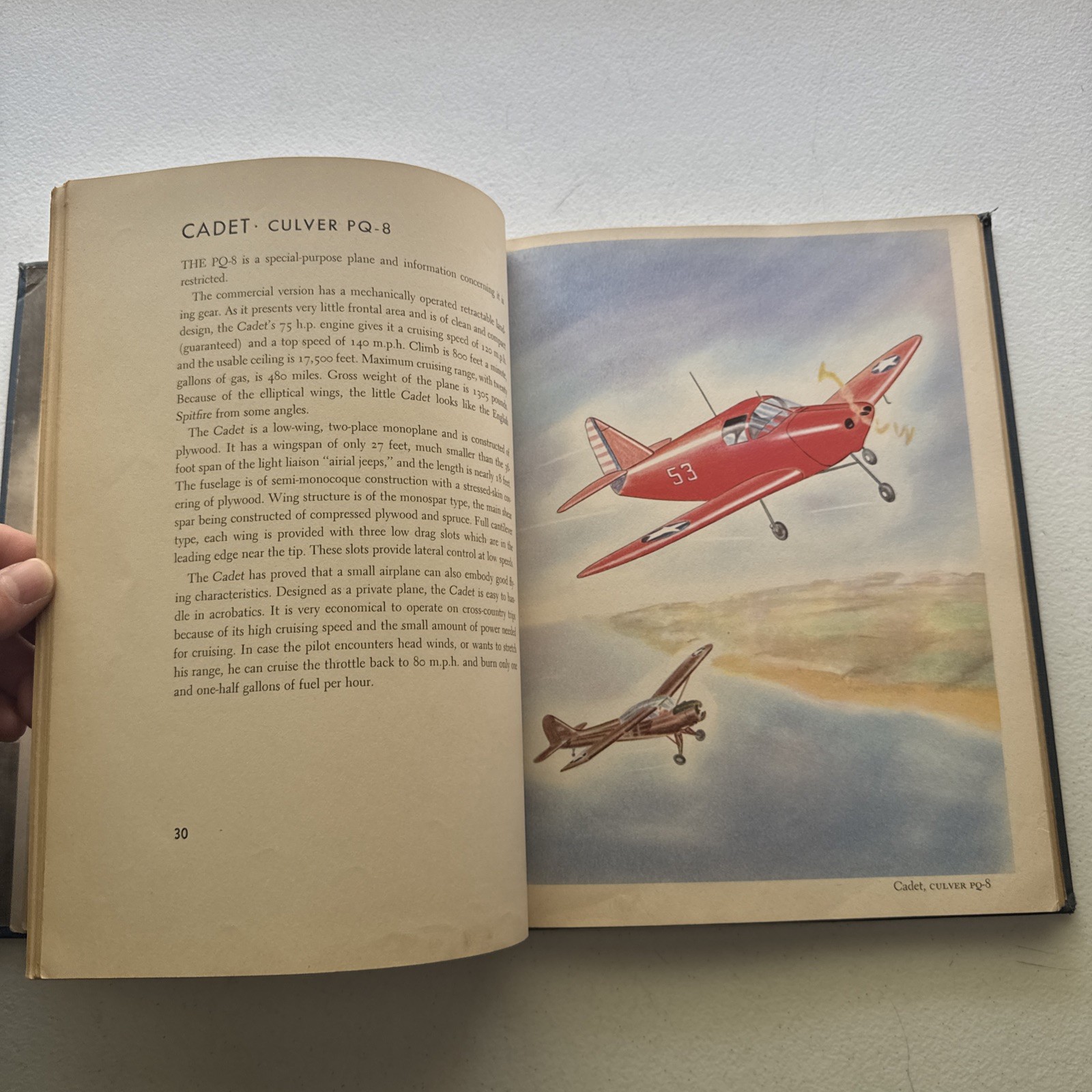 America’s Fighting Planes in Action By Reed Kinert 1943 Hardcover Book