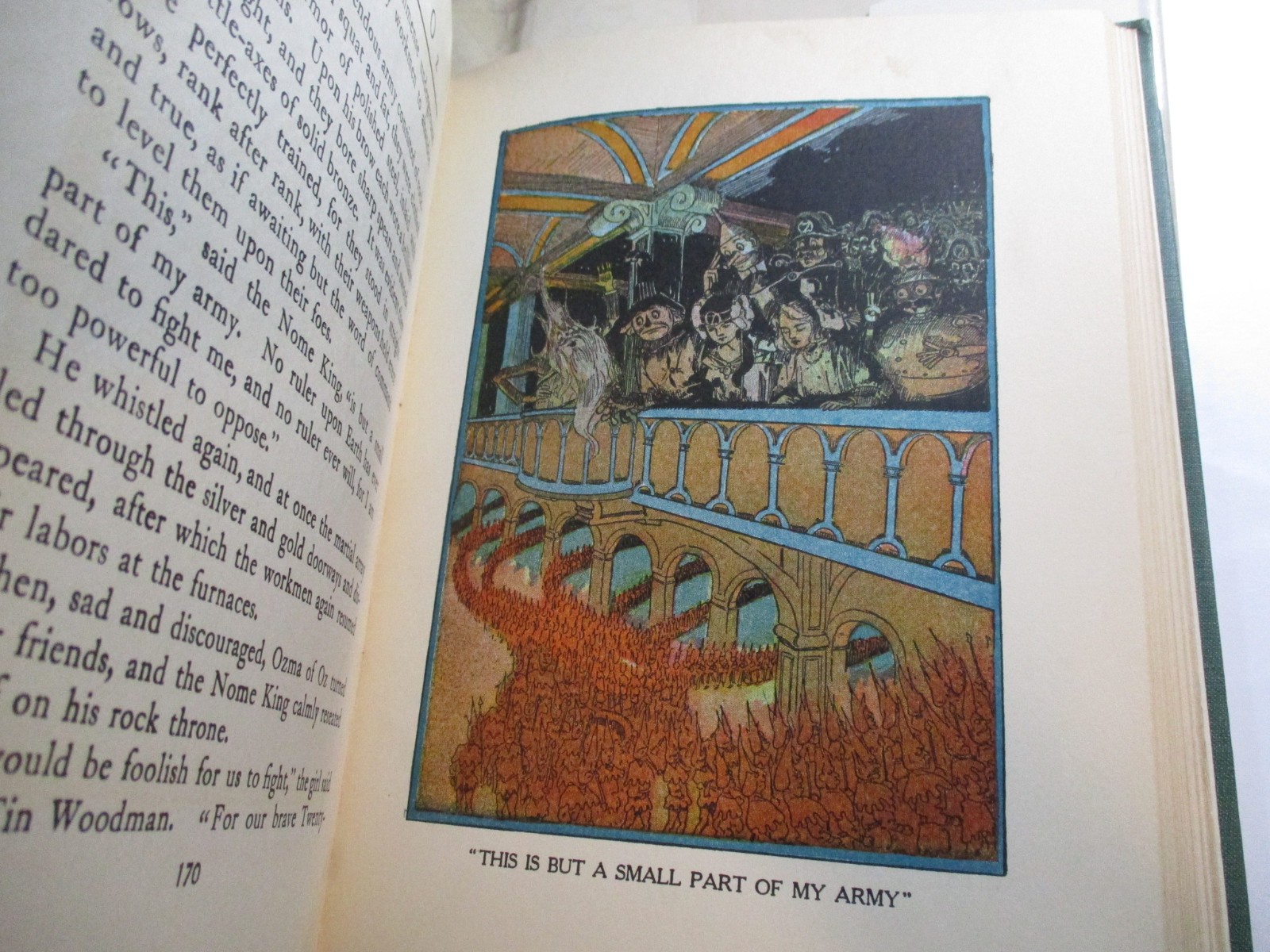 Ozma of Oz, L Frank Baum, Reilly & Lee, Color Art, DJ, 1920s Edition