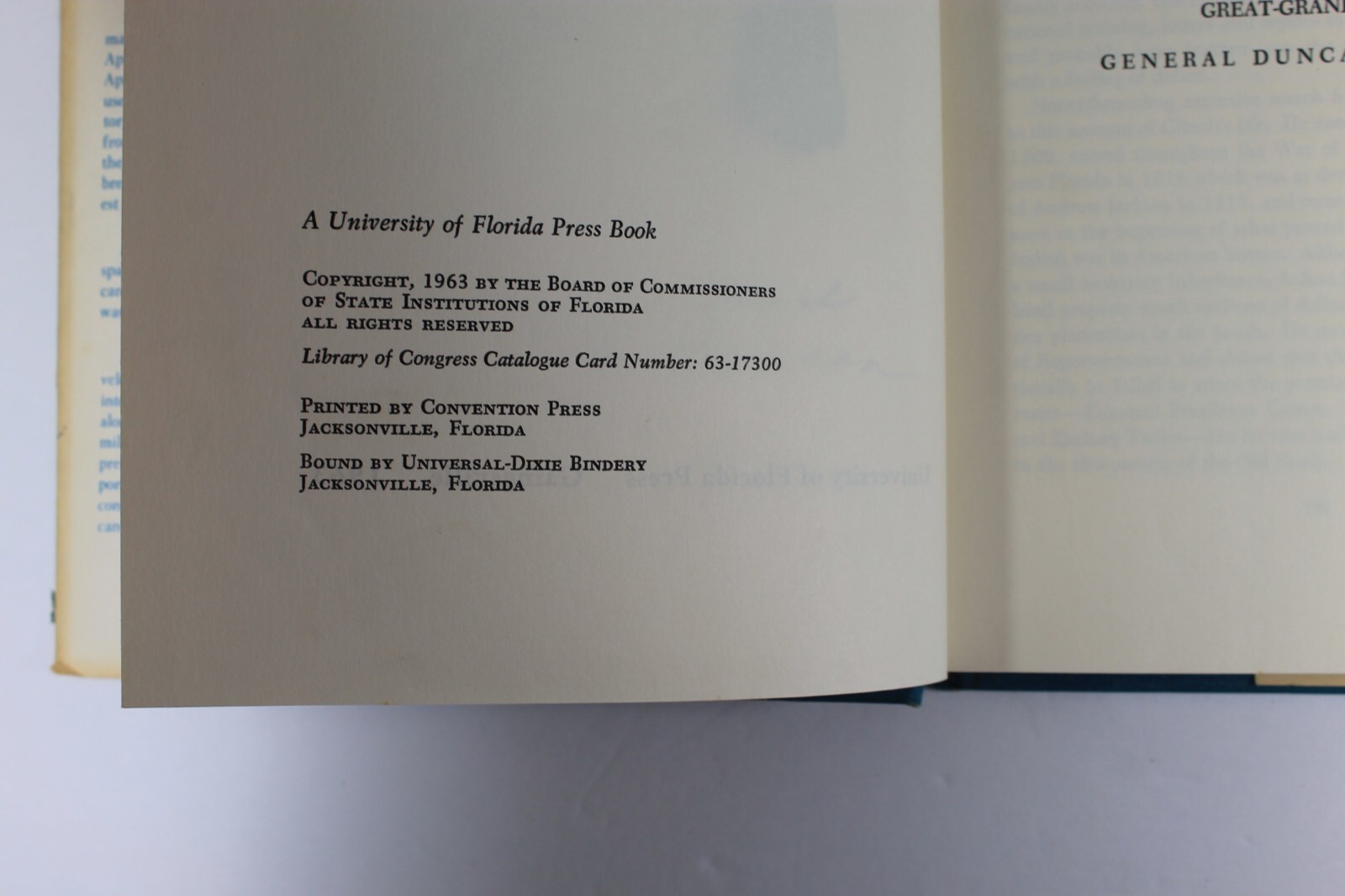 Aristocrat in Uniform. General Duncan L. Clinch. Patrick. 1963. 1st ed.