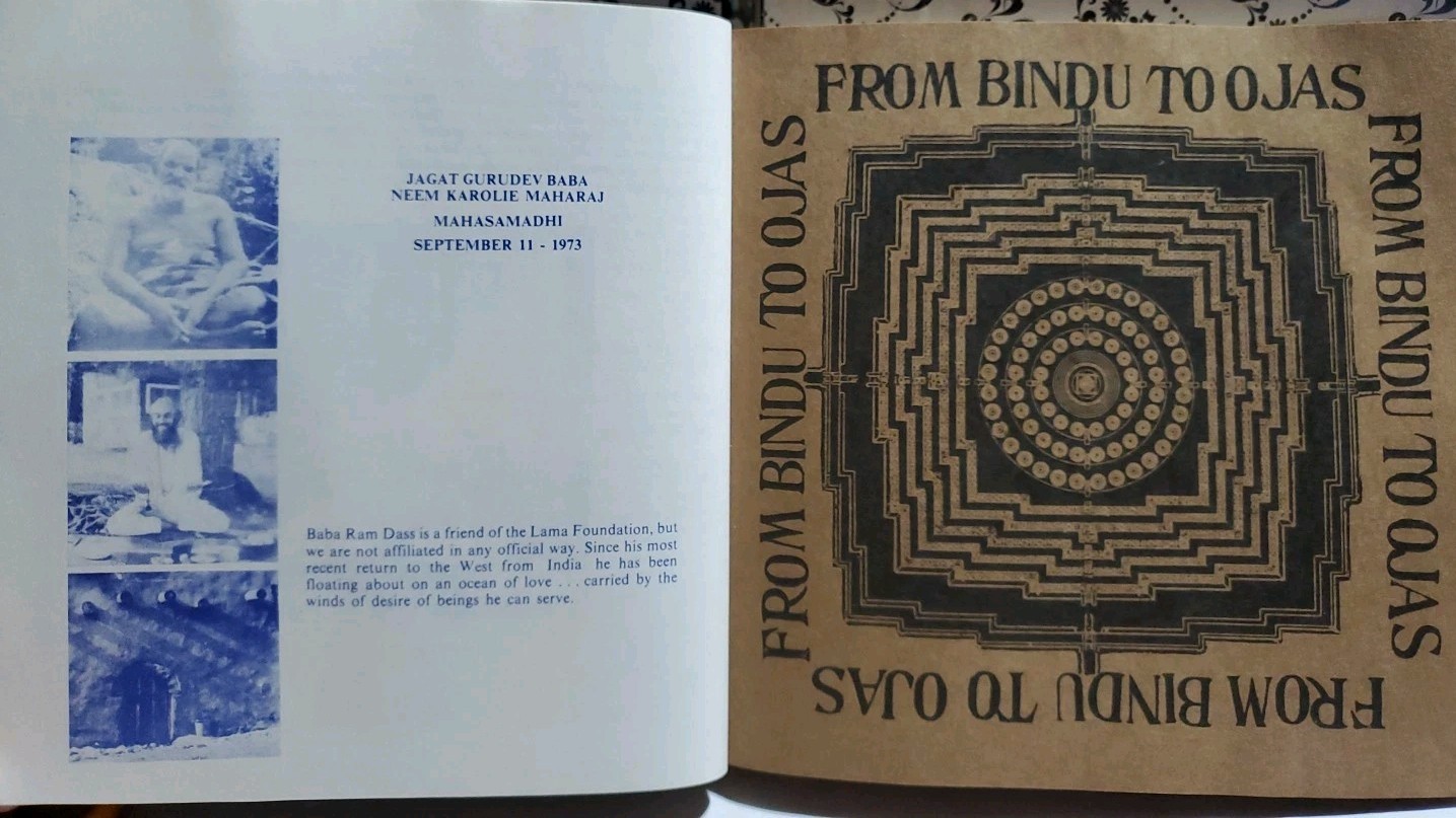 Be Here Now Ram Dass Spiritual Classic Book Hanuman Foundation 1978 Edition Pape