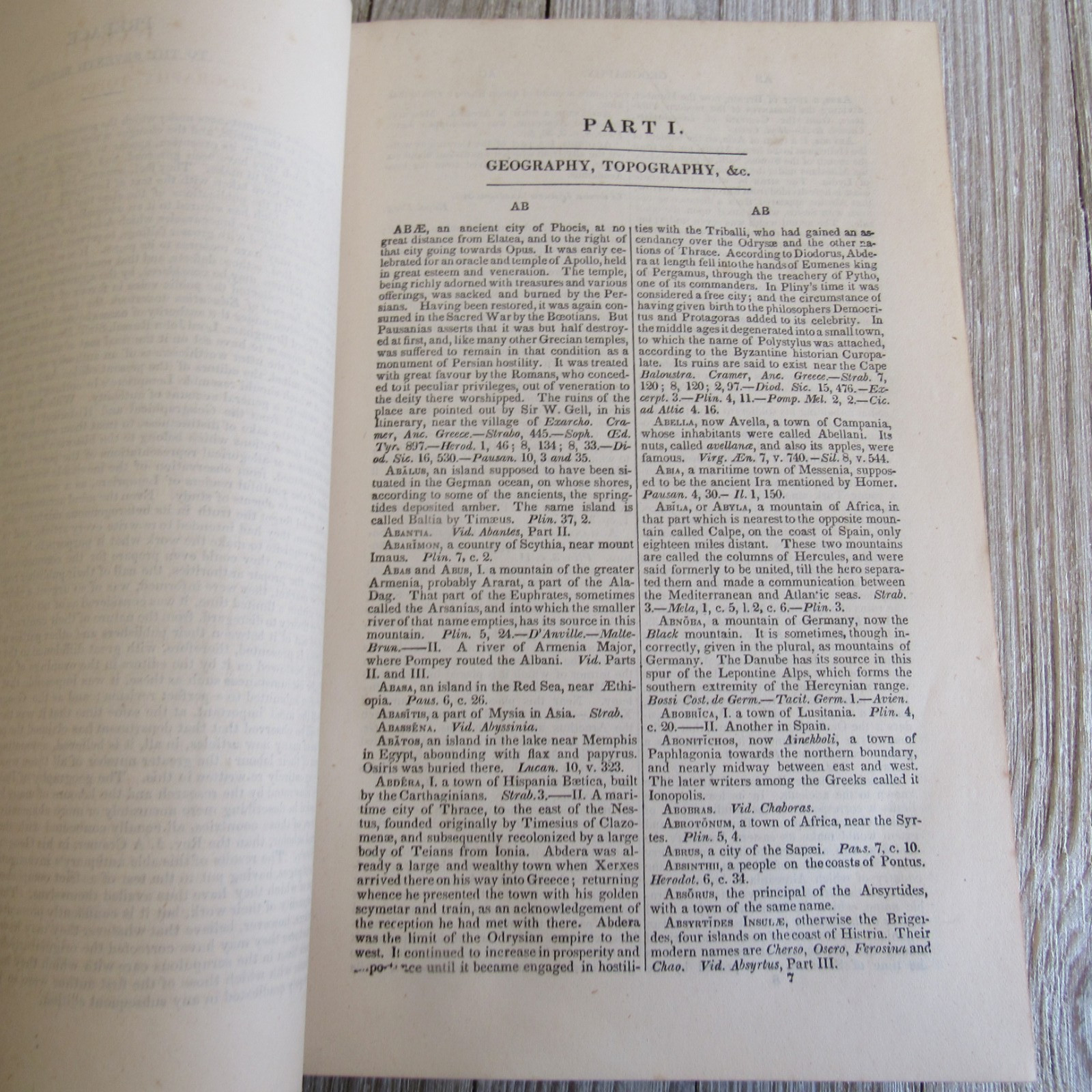 Antique 1888 Lempriere’s Classical Dictionary Names and Terms of the Ancients