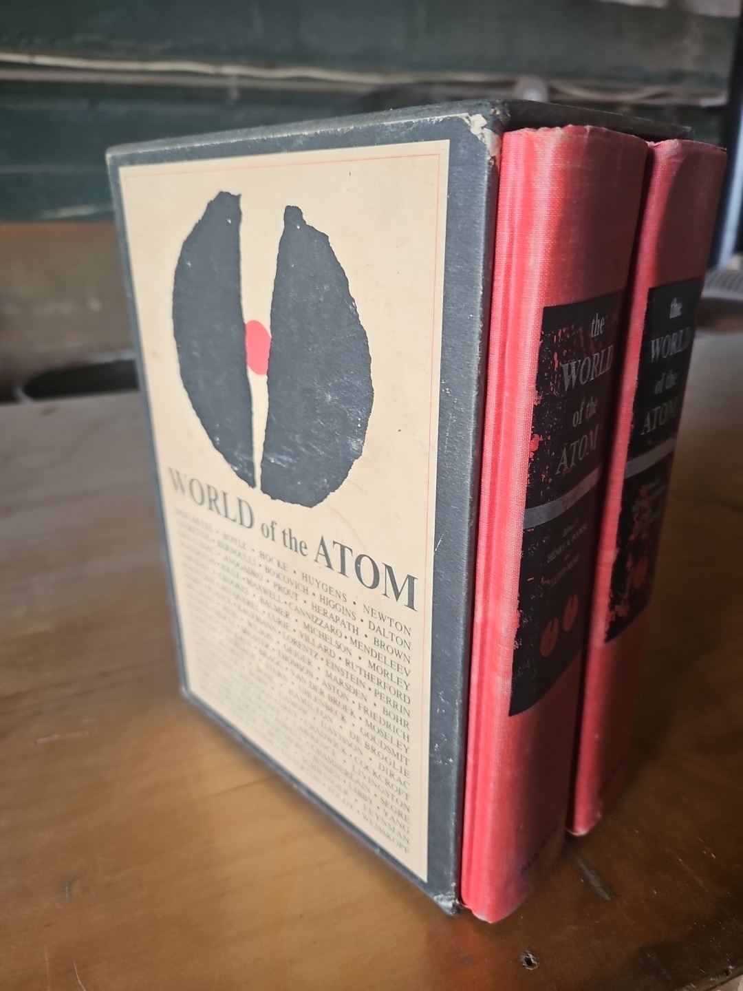 Henry Boorse & Lloyd Motz: World of the Atom Like New 1st edition in slipcase