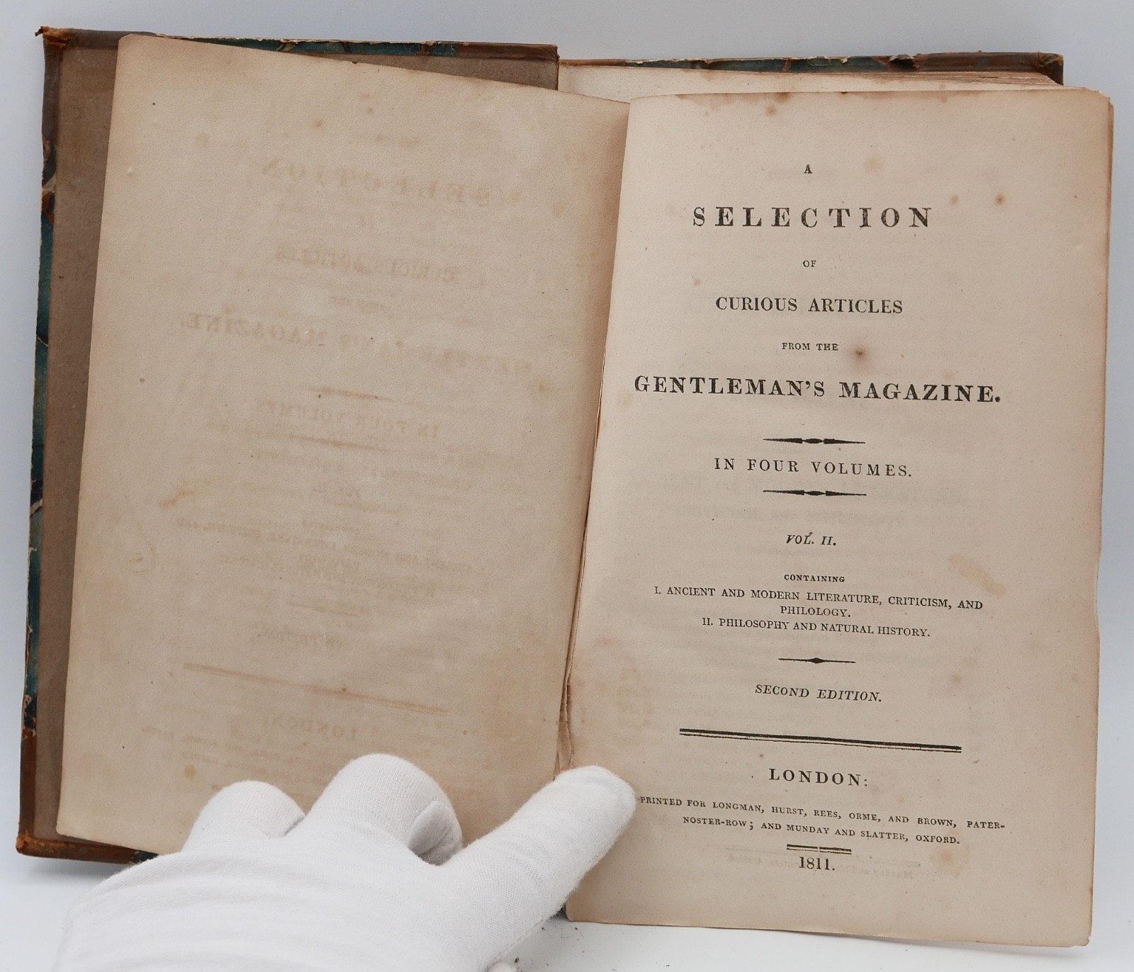 Selections from the Gentleman’s Magazine, Volume II – London – 1811!
